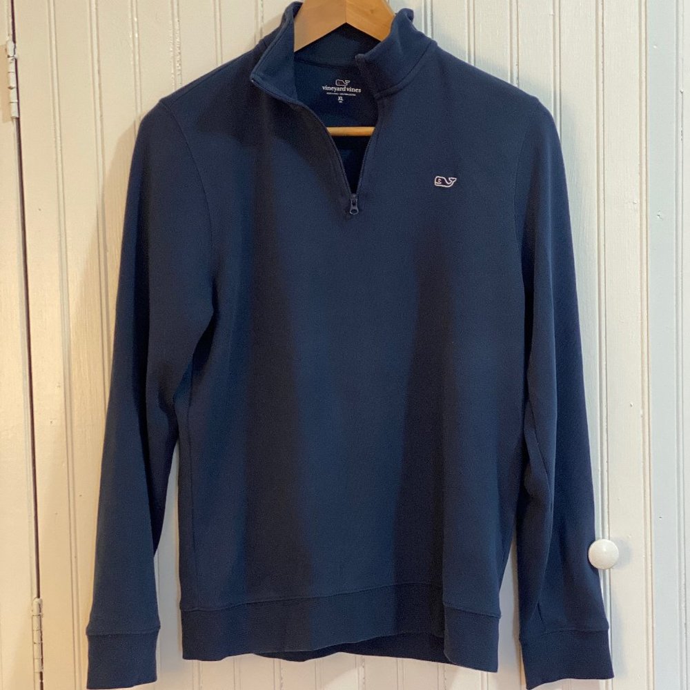 Vineyard Vines Navy 1/4 Zip Youth XL